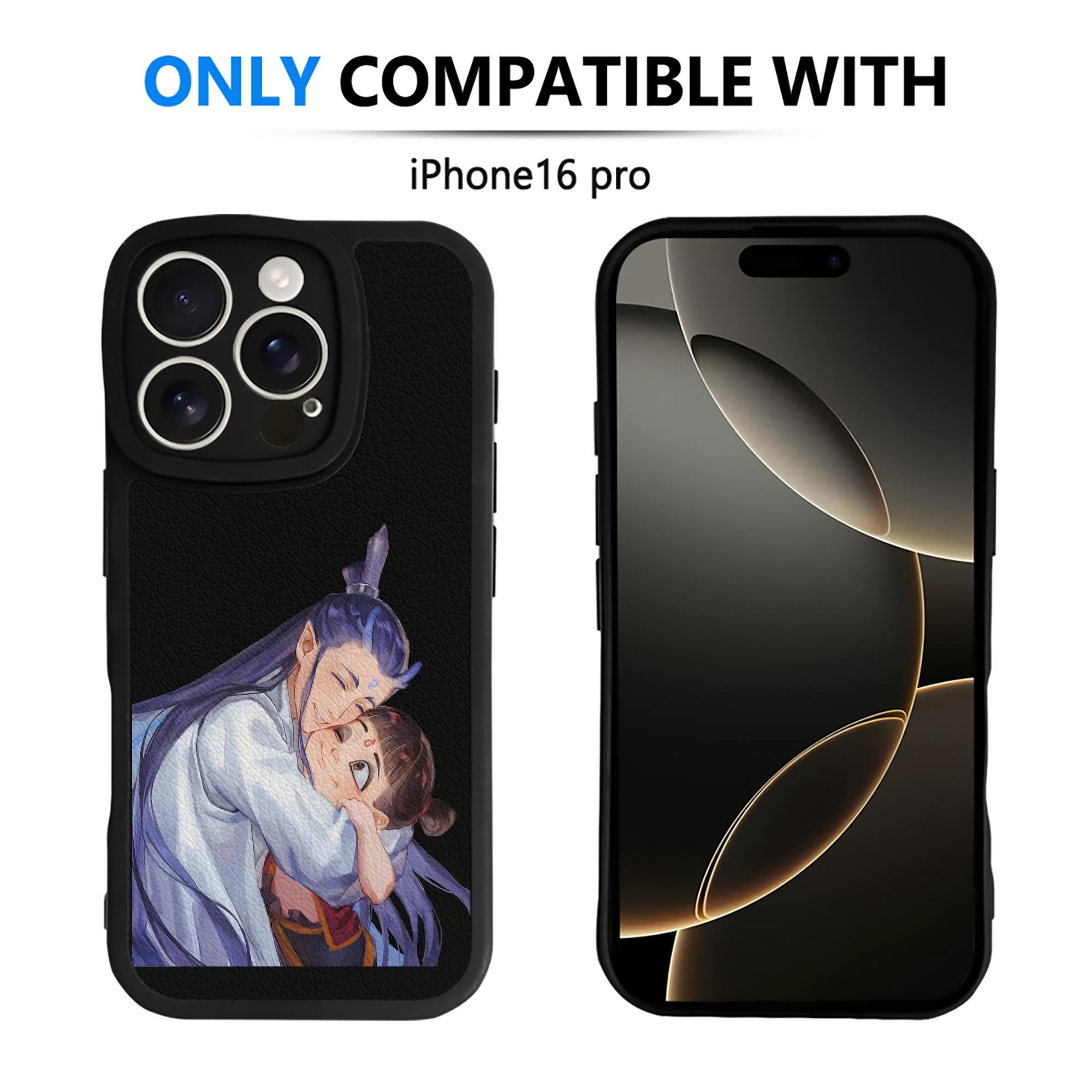 （画像用） Ne Zha 2 ナタ 魔童の大暴れ 【iPhone 16シリーズ対応】シリコンスマホケース（レザー調） 材質：シリコン